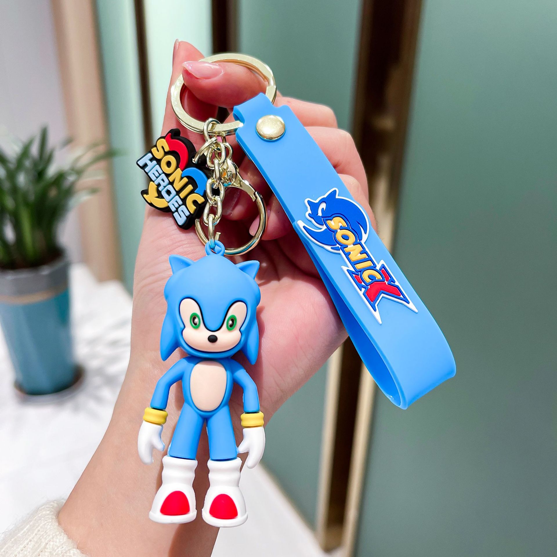Sonic the Hedgehog Sonic Key Chain Car Anime, Cartoon, Cute Key Pendants Toy Bag Bag Charm Keychain