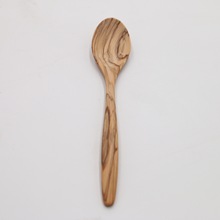 【无漆木勺】意大利橄榄木原木勺涂抹橄榄油餐具汤勺长勺原木饭勺