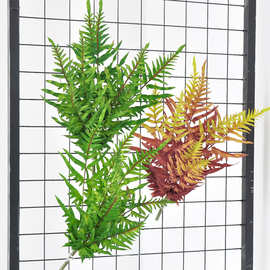 凤尾蕨仿真四角叶造景假绿植家居波斯叶壁挂叶子工程酒店装饰批发