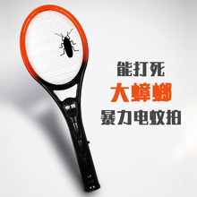 单层蚊子电网拍苍蝇灭蚊拍家用干电池充电式蟑螂力电蚊拍