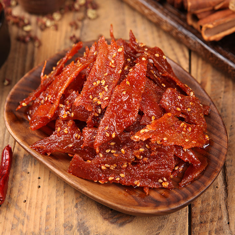 杨矮子酱板肉188g湖南特产安乡杨矮子麻辣肉香辣休闲猪肉脯零食