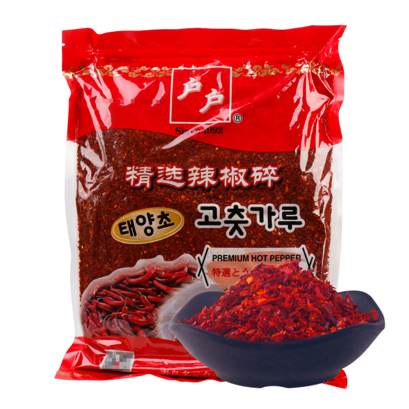 户户粗辣椒粉1kg家用 韩式泡菜辣白菜韩国料理用辣椒面碎烧烤调料