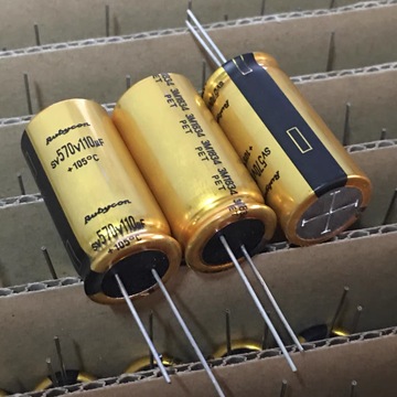 日本红宝石rubycon 110uf570v 105度 18x36 金装高压滤波电解电容