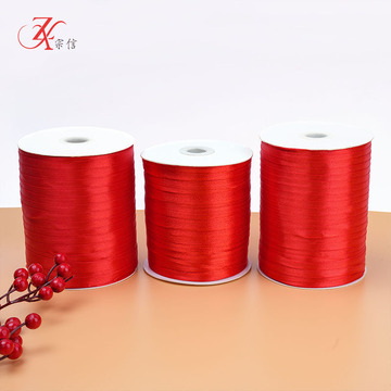 红色丝带绸带缎带结婚庆绑气球彩带 包装饰红布条拉绑绳红色丝带