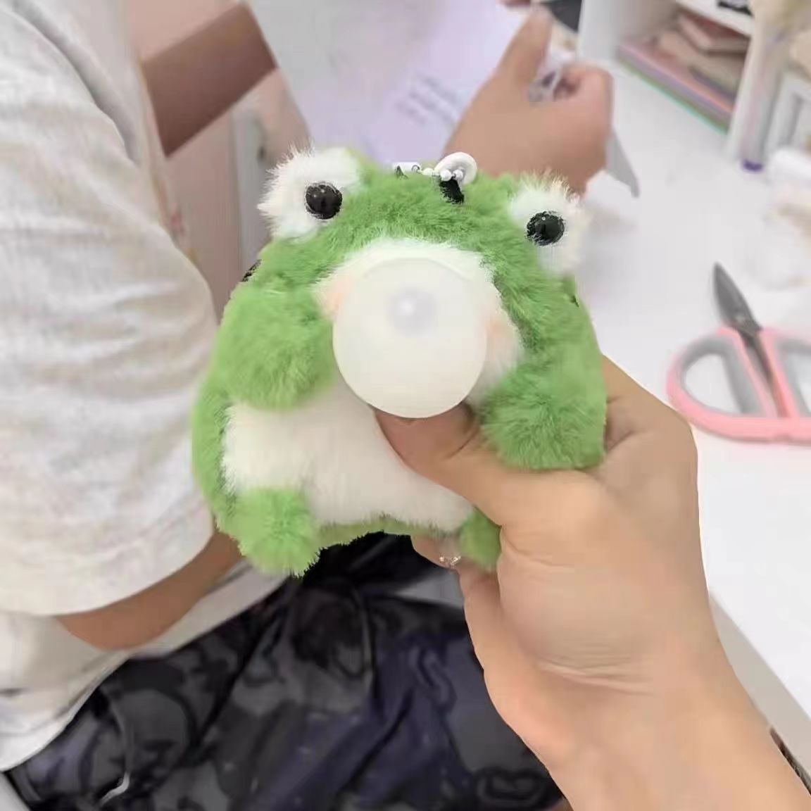 Creak Frog Pendant Bubble Doll Handmade DIY Material Package Qixi Couple Gift Bag Small Pendant