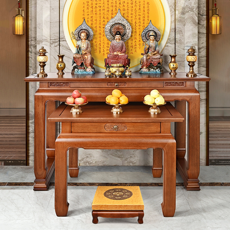 批发全实木非洲金丝檀木供桌供台佛台神台佛桌案台家用现代中式简