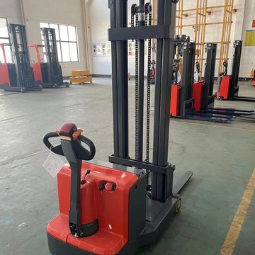 1吨全电动堆高车无腿平衡重式堆高车仓储电动堆高叉车