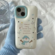 雪人企鹅面包壳iPhone15/14promax苹果手机壳13/12/11软壳xr/xs