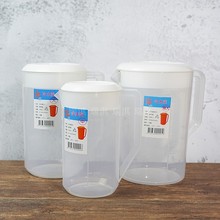 塑料冷水壶凉水壶量杯带盖带刻度饮料果汁桶茶壶大水杯奶茶店用品