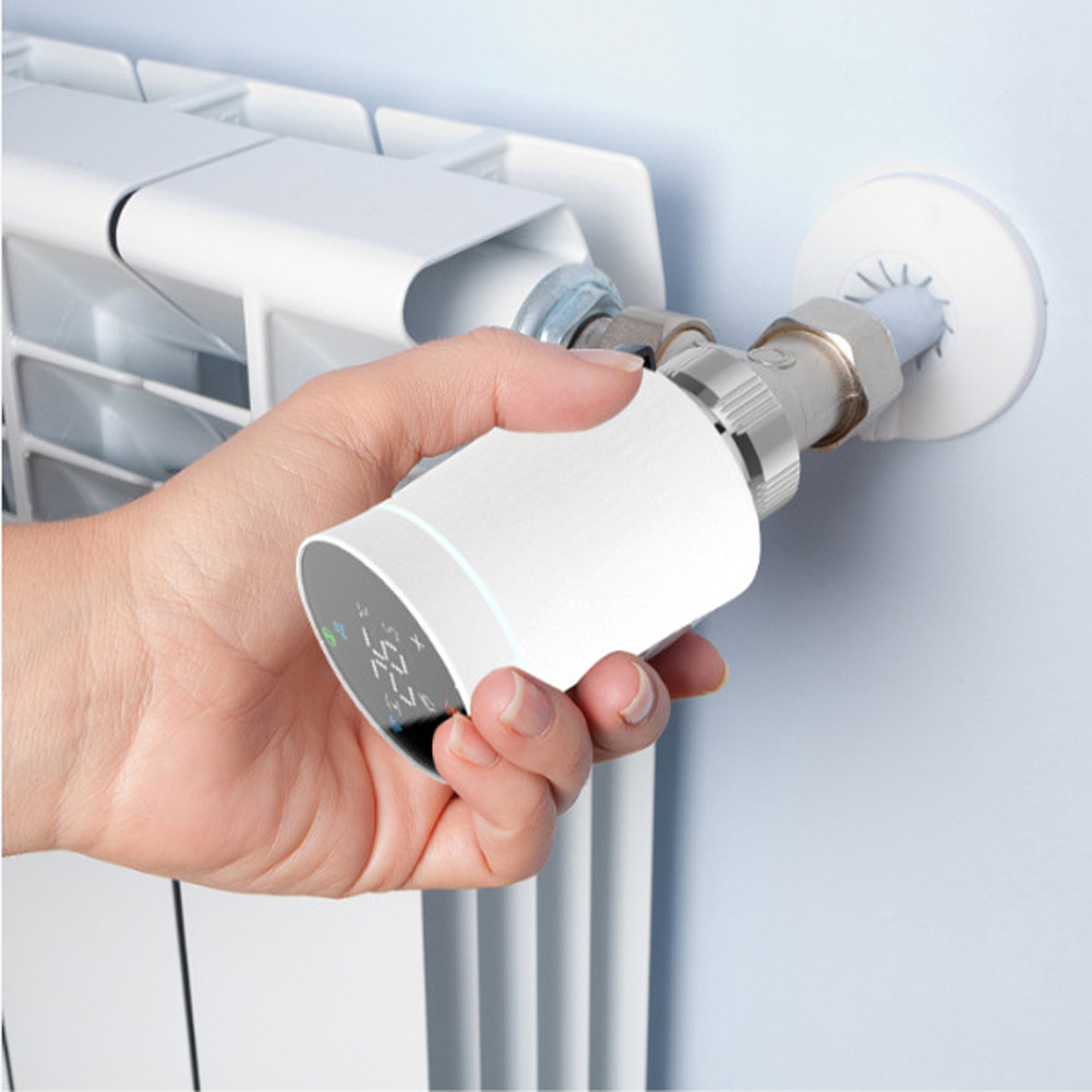 智能温控阀 zigbee散热暖气片恒温阀  涂鸦智能暖气片阀 trv 明装