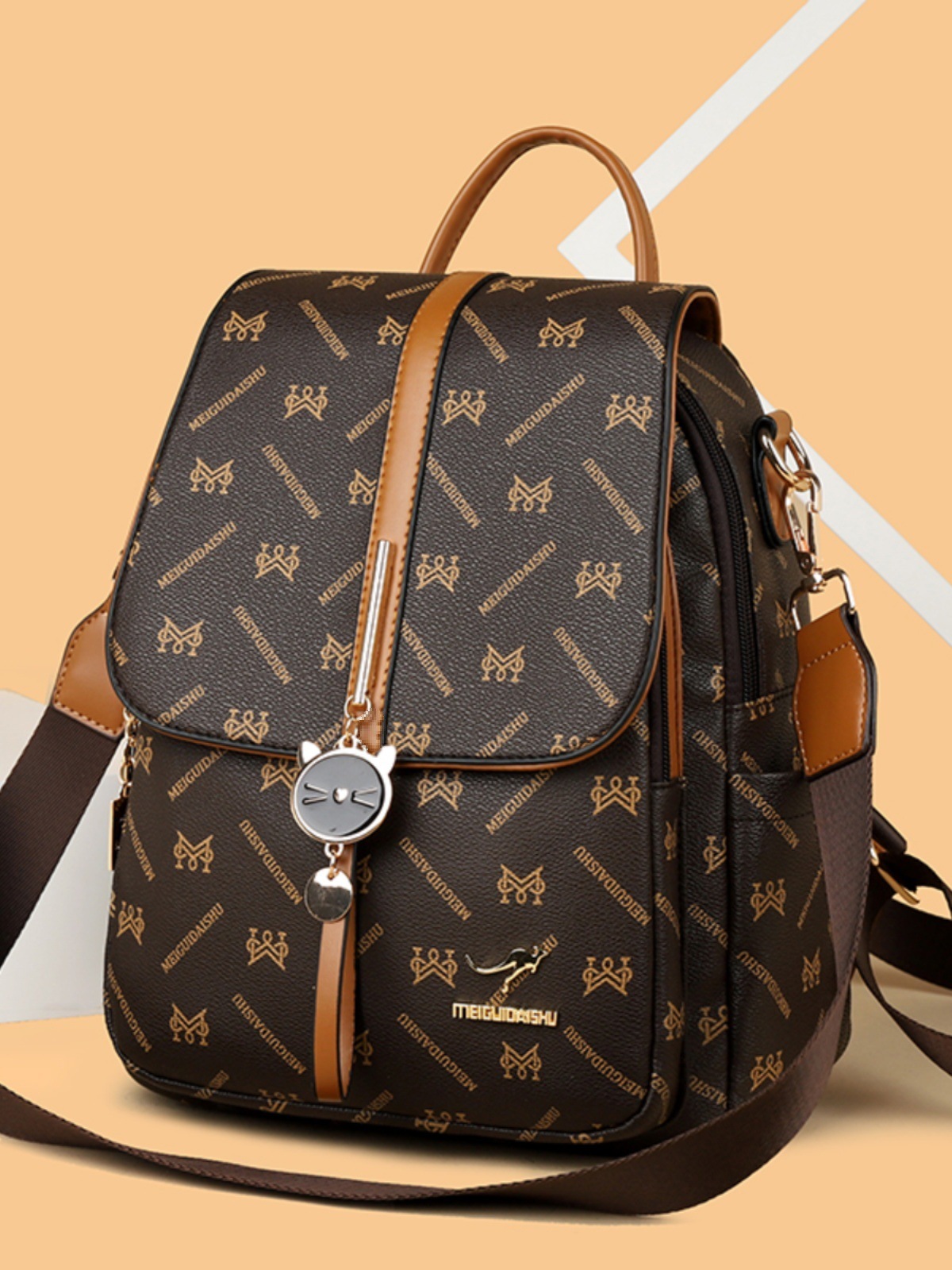 正品包包2024新款真皮双肩包女时尚旅游背包大容量休闲女士软皮包