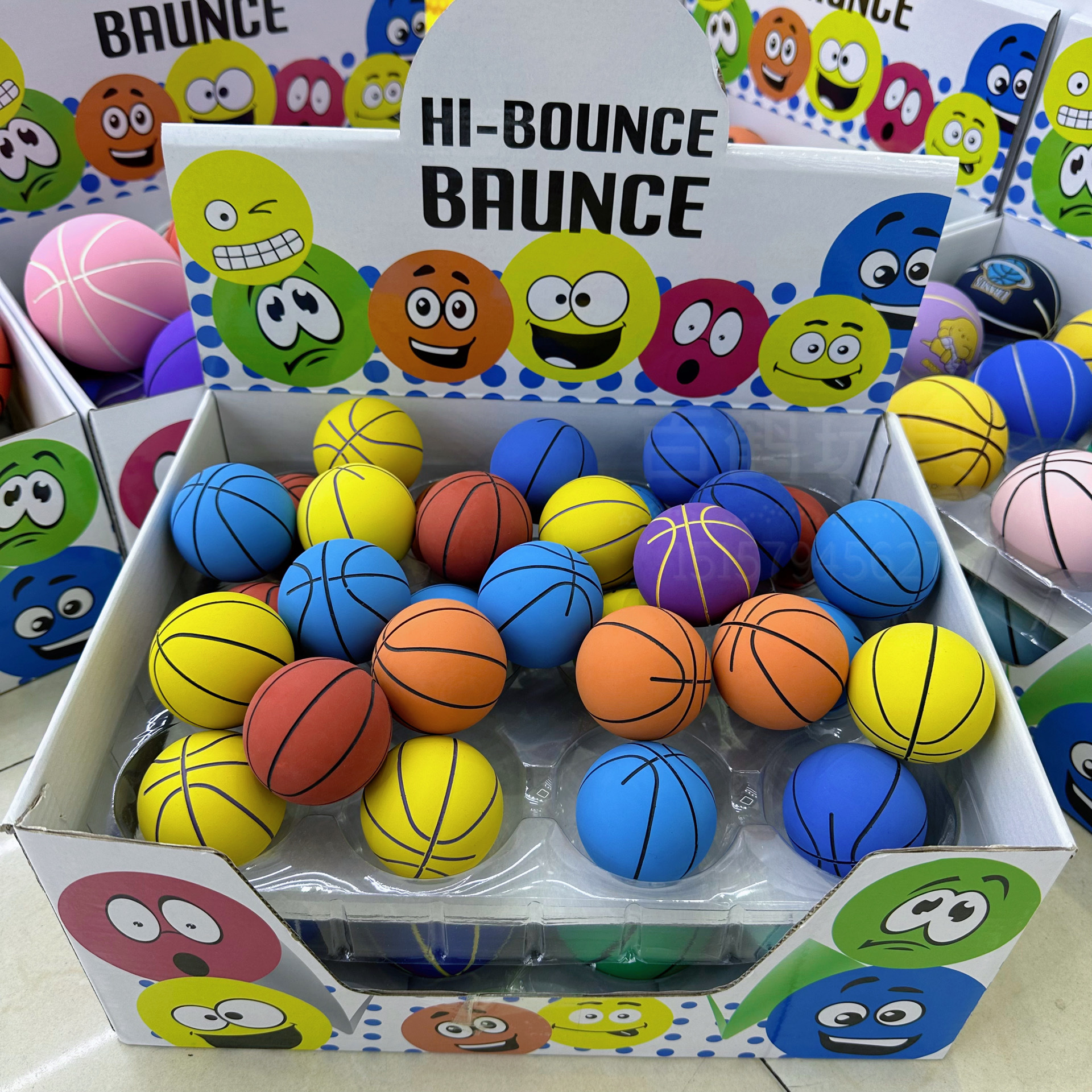 小篮球足球4cm超高弹迷你解压空心弹力球学生儿童拍拍橡胶皮球