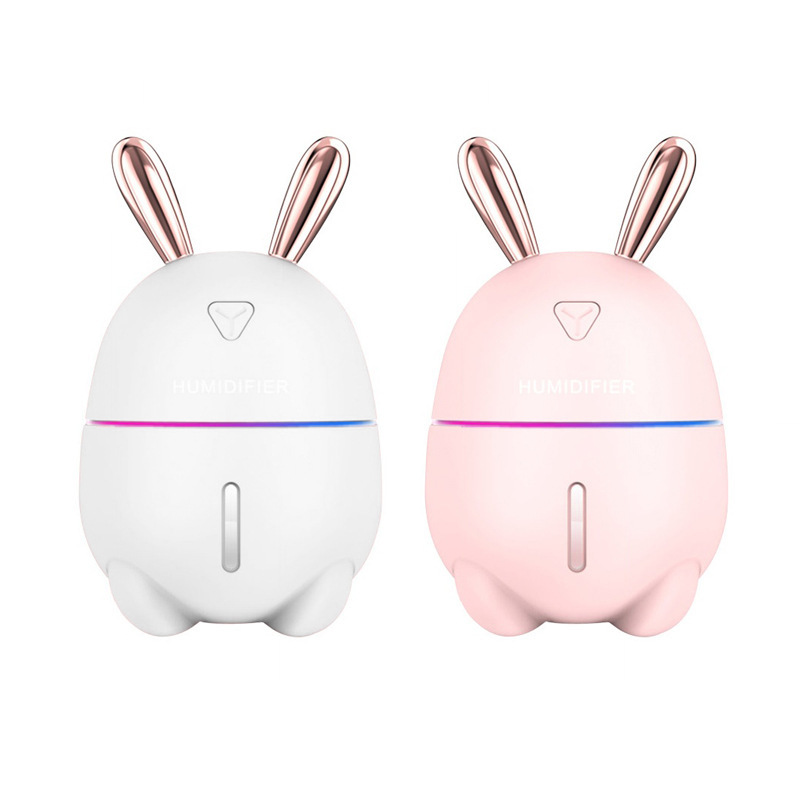 New Cute Pet Rabbit Mini Humidifier USB Home Silent Bedroom Desktop Air Atomizing Hydrating Humidifier