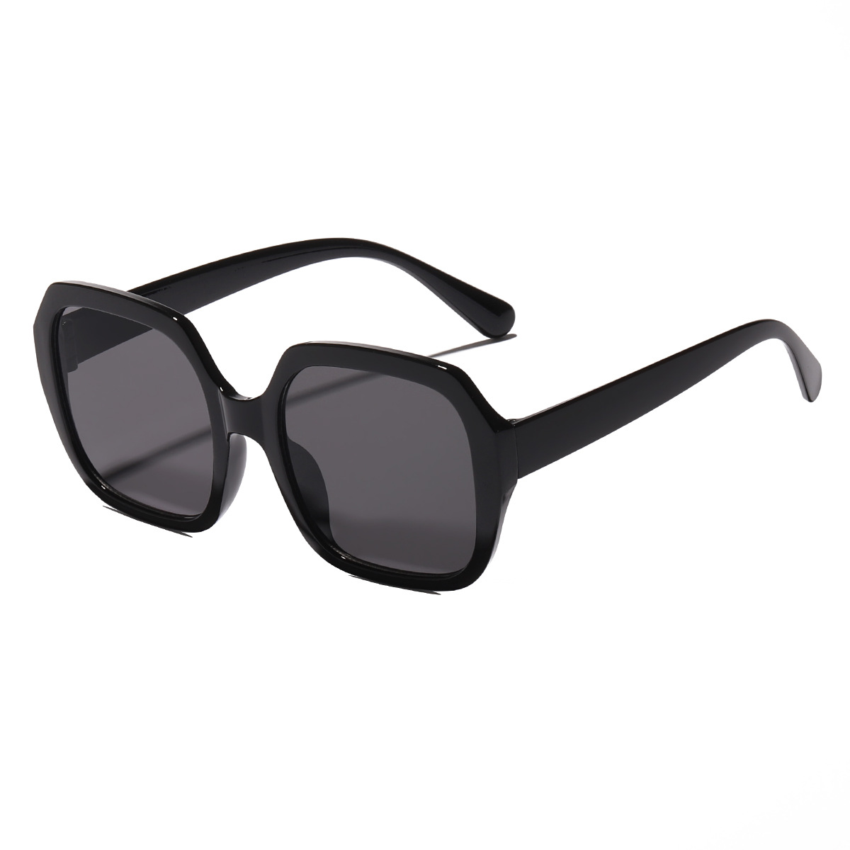 2022 New Large Rim Sunglasses Retro Artistic to Make Big Face Thin-Looked Xiaohongshu Same Style Fashion Plain Sunglasses