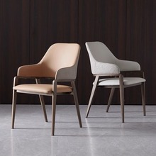 新款意式极简餐椅家用现代简约餐桌椅子凳子靠背椅高级感设计师款