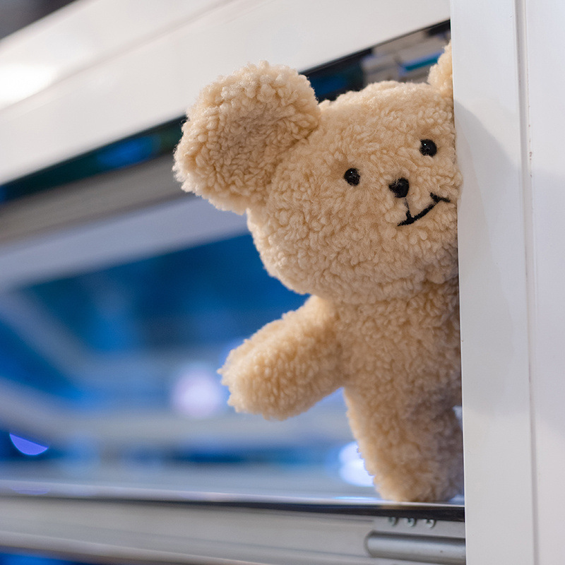 创意ins风可爱呆萌歪嘴小熊毛绒公仔生日娃娃儿童节礼物玩具女孩