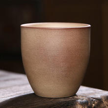 粗陶品茗杯茶杯陶瓷家用围炉煮茶茶具手工复古单杯大号大容量家用