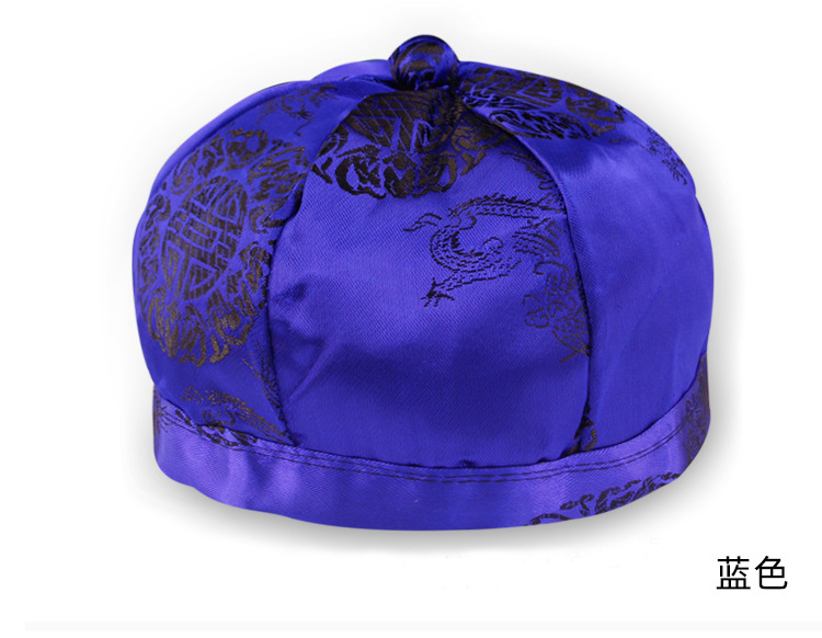 福圈寿帽 提花仿丝男帽 柳州立天殡葬殡仪祭祀用品寿衣批发
