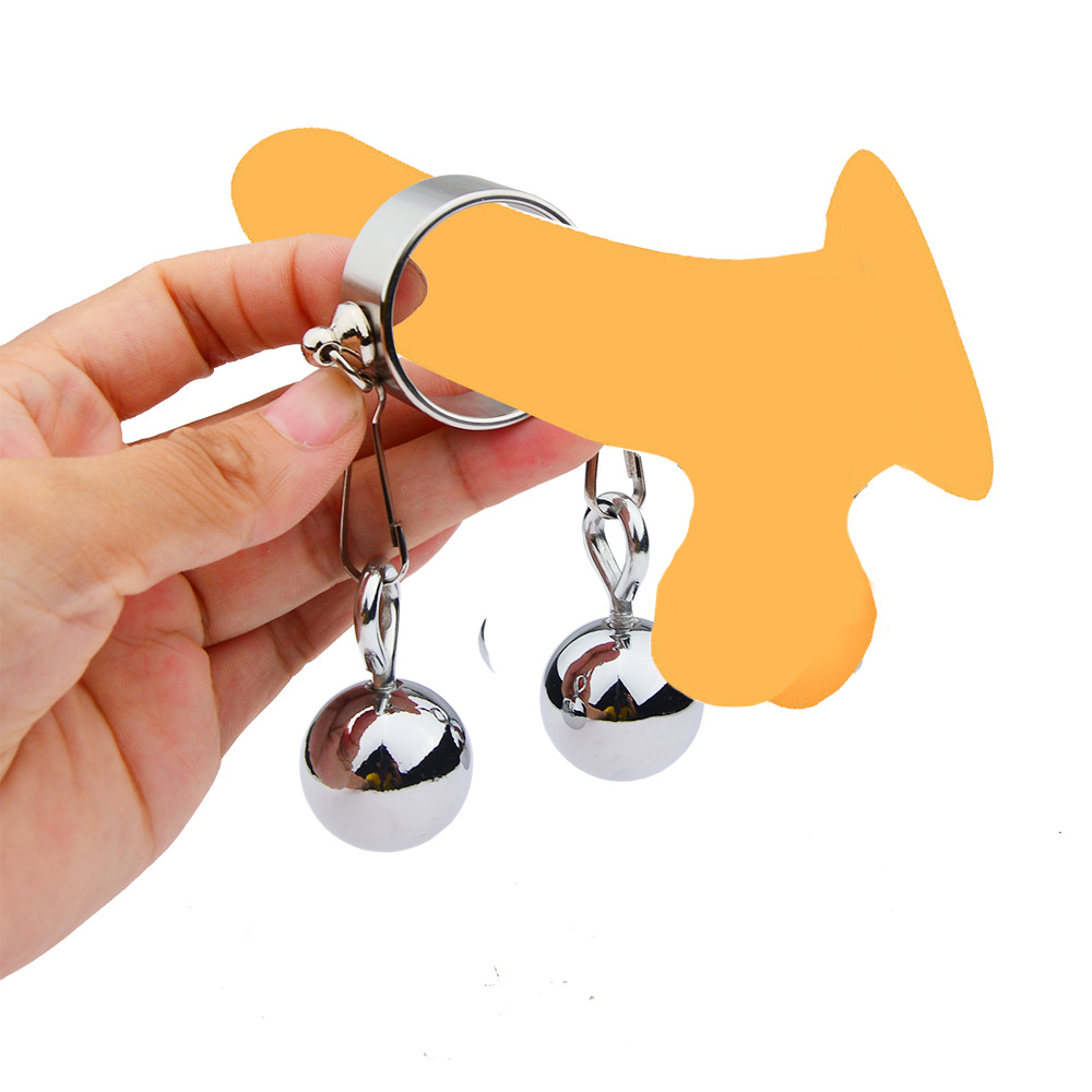 sm金属用品情趣用品阴茎阳具环吊环负重物理拉伸锻炼吊球固精环