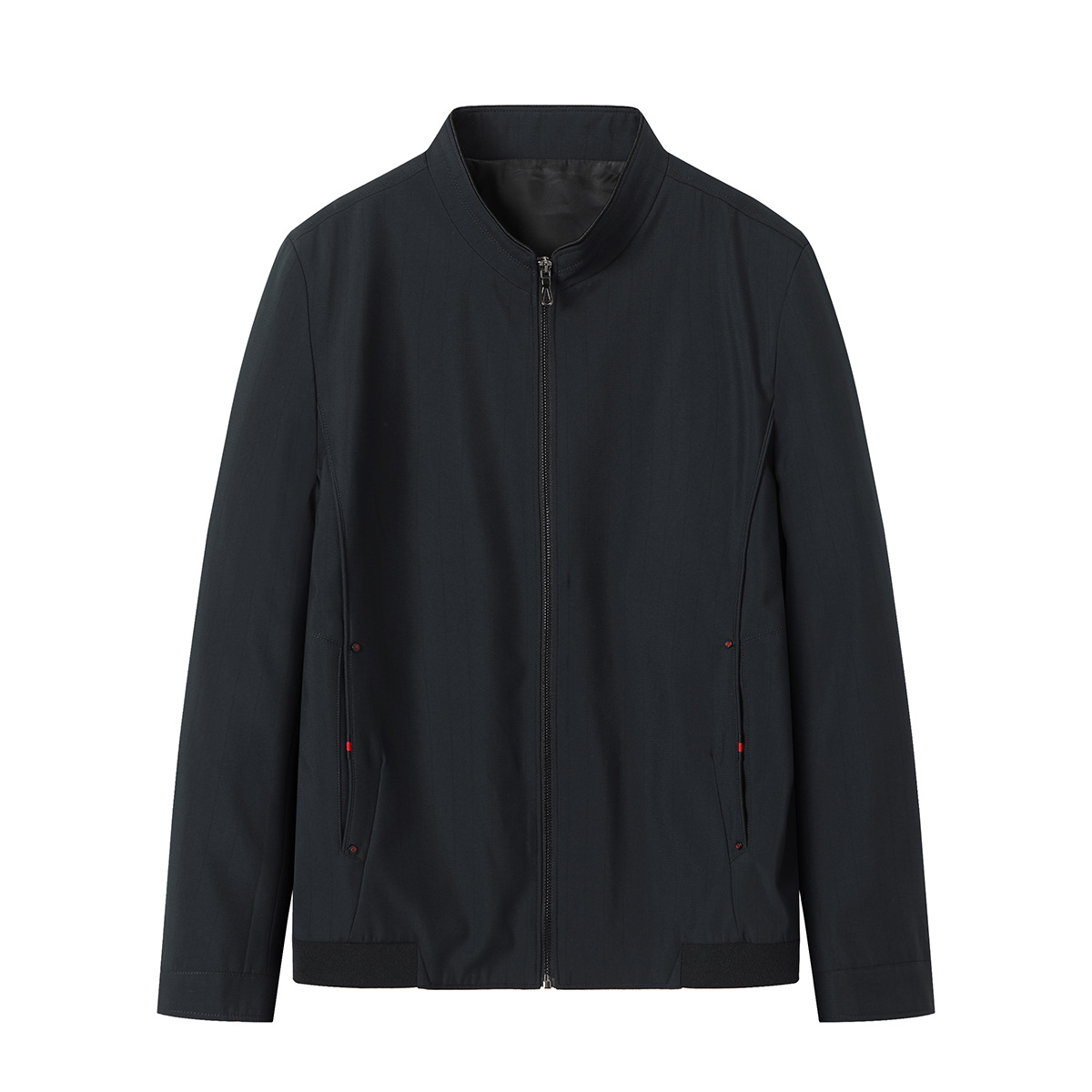 品牌剪标男装春秋季男士立领拉链门襟商务休闲夹克外套j3j11300