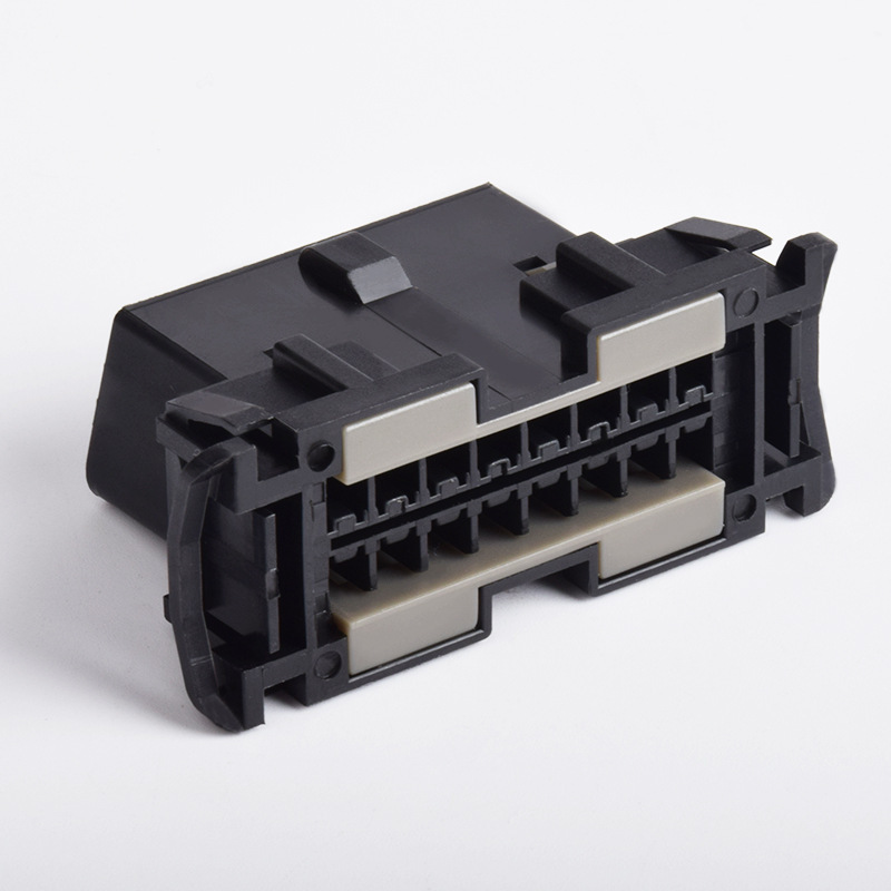 批发汽车obd2 16pin female connector obd诊断插头起亚母头原厂