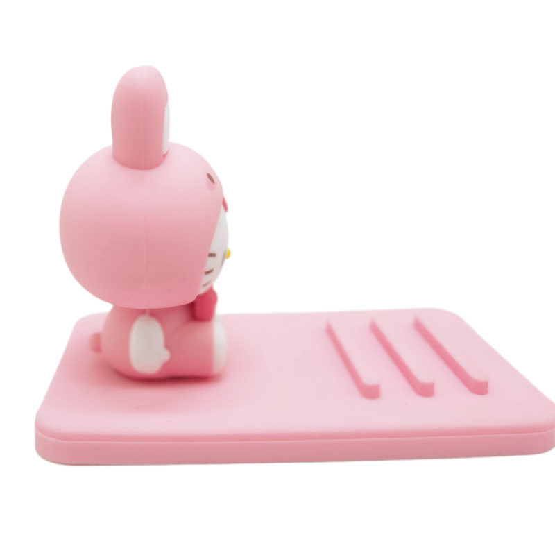 Cartoon Cute Sanrio Three-Dimensional Doll Lazy Desktop Mobile Phone Bracket Base Creative Small Gift Decoration Wholesale