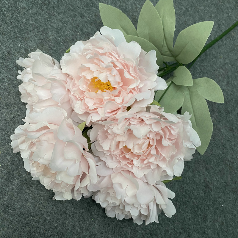 No. 5 Set Peony Wedding Hall Arch Road Lead Shooting Props Fake Flower Decoration Simulation Peony Flower Wholesale