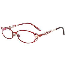 批发8982金属合金眼镜架精致镂空女款镜架超轻近视眼镜框小脸框架