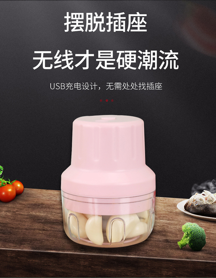 工厂直供电动蒜泥机蒜泥器打蒜蓉捣蒜器婴儿迷宝宝辅食机你料理机