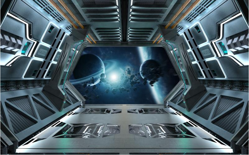 3d科技感网吧网咖背景直播主题电竞酒店酒吧ktv装修设计墙布墙纸