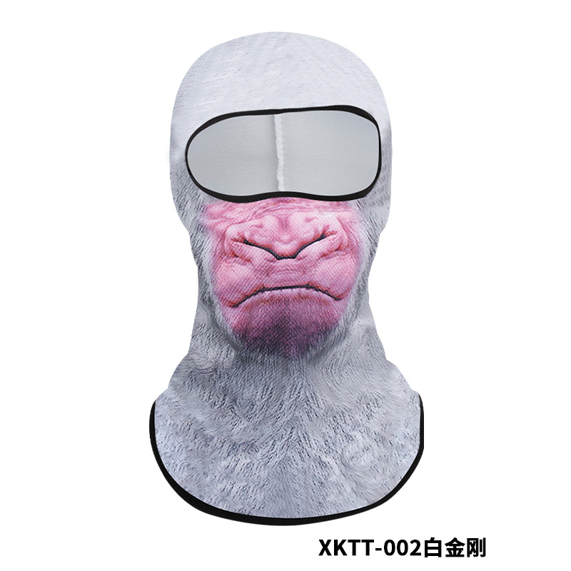 Cross-Border Outdoor Riding Hat Bicycle Sweat-Absorbent Breathable Sun Protection Scarf Ice Silk Digital Printing 3D Animal Mask