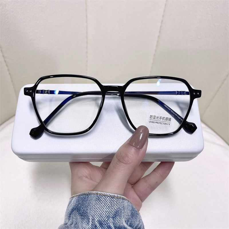 新款防蓝光素颜时尚tr90小红书抖音男女同款近视眼镜框架2005平光