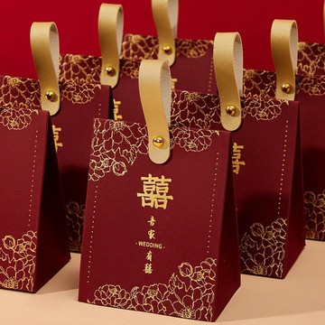 结婚专用喜糖盒2024新款高级感糖盒婚礼伴手礼盒订婚糖果盒子空盒
