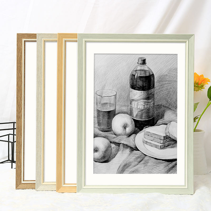 素描画框装裱相框挂墙12寸外框4k8k八开人物a3a4纸展示框架大尺寸