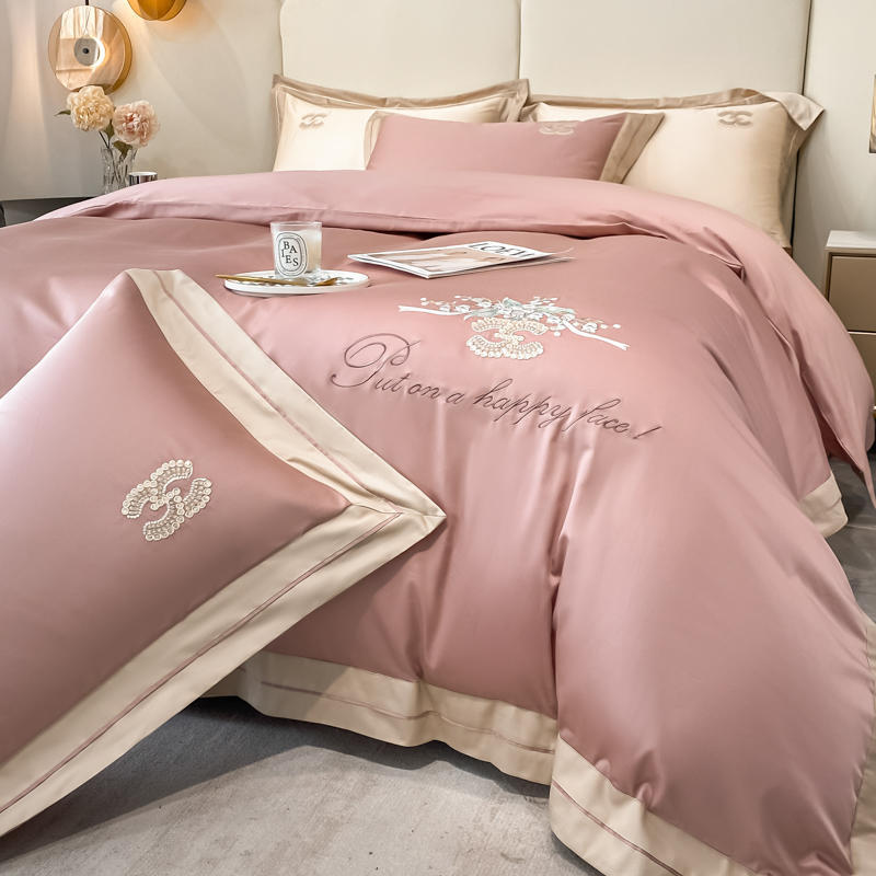 100支纯棉四件套轻奢高级感100全棉高档床单被套床笠春秋季上用品