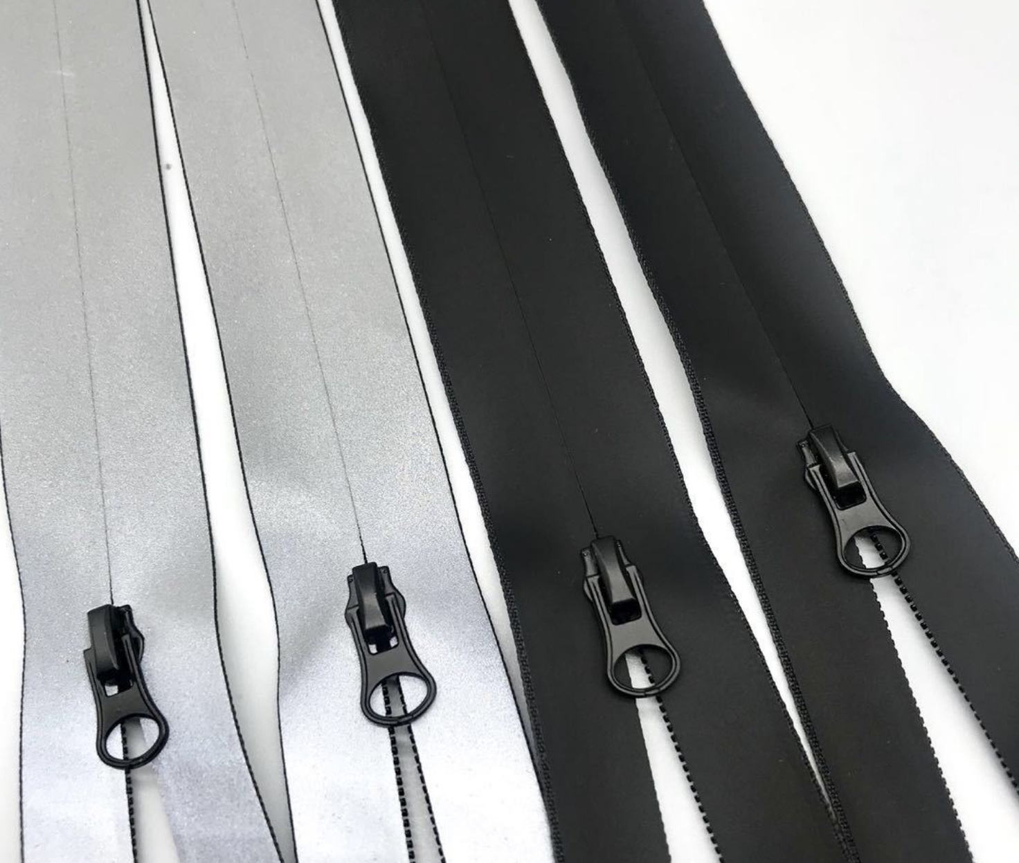 厂家批发 尼龙防水 tpu韩版pvc全反光条 无缝压胶 口袋裤子拉链