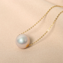 14K金高级感项链单颗淡水珍珠挂链韩国版时尚气质短款锁骨链女