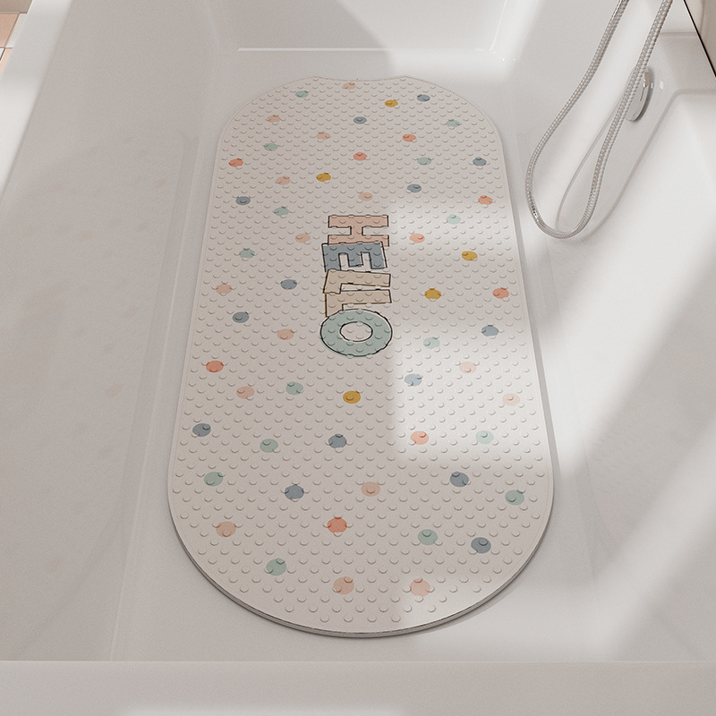 Anti-Silp Mat of Bathtub Bathroom Anti-Fall Floor Mat Shower Room Children Elderly Take a Shower Take a Bath Floor Mat Sucker Mat