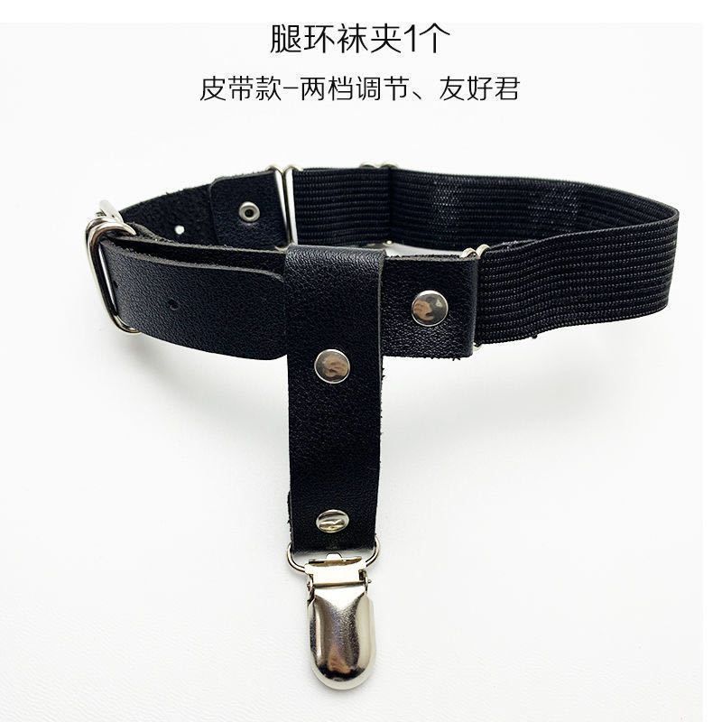 防滑袜夹腿环女日系少女性感吊袜带大腿圈链lolta小腿袜扣绑带