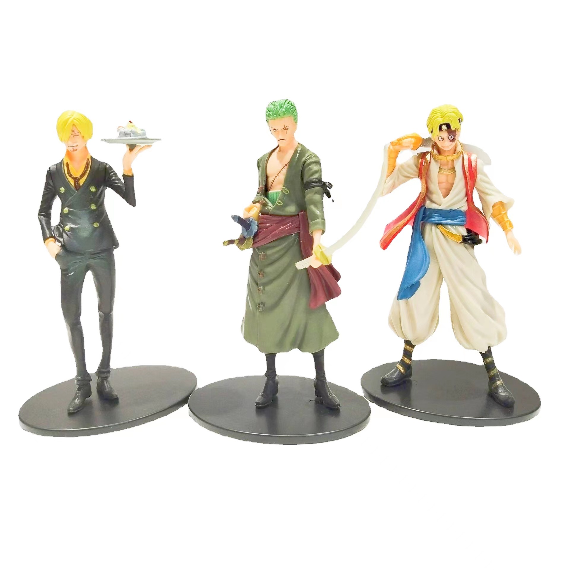 Luffy Zoro Shanzhi Qiao Ba Large Figurine Decoration Anime Peripheral Car Model Full Set Wholesale