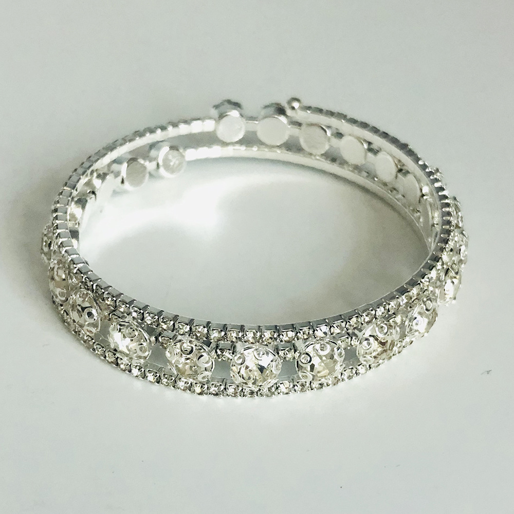 vip600缠绕开口手镯水钻水镯