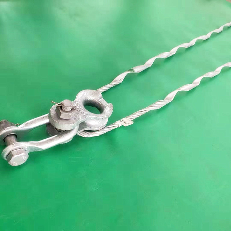 adss光缆预绞式耐张线夹 24芯adss光缆单层铝包钢丝 耐张线夹串