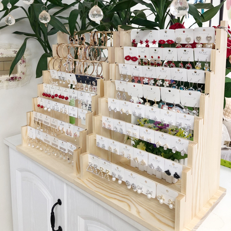 耳环收纳架首饰架挂耳夹耳饰卡纸饰品架子耳钉项链架陈列道具