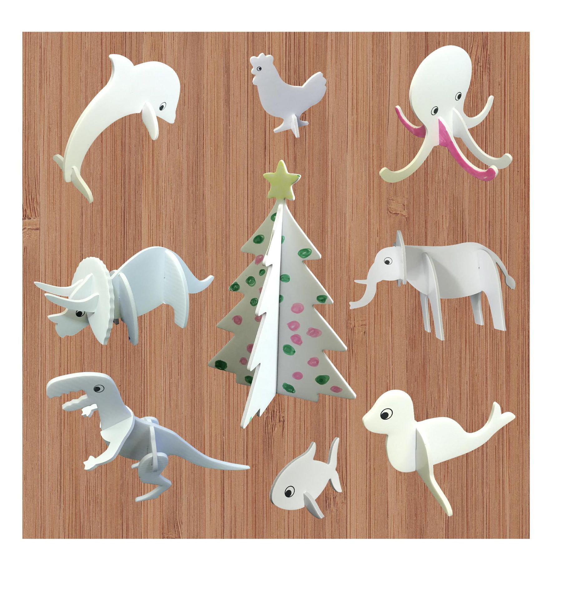 kt板拼图泡沫立体拼图diy涂鸦画画立体儿童玩具立体泡沫3d拼图