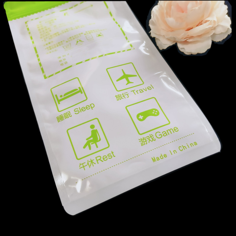 Customized Eye Pad Shading Eye Mask Plastic Packaging Bag Three-Side Seal Transparent Ice Sleeve Socks Zipper Ziplock Bag