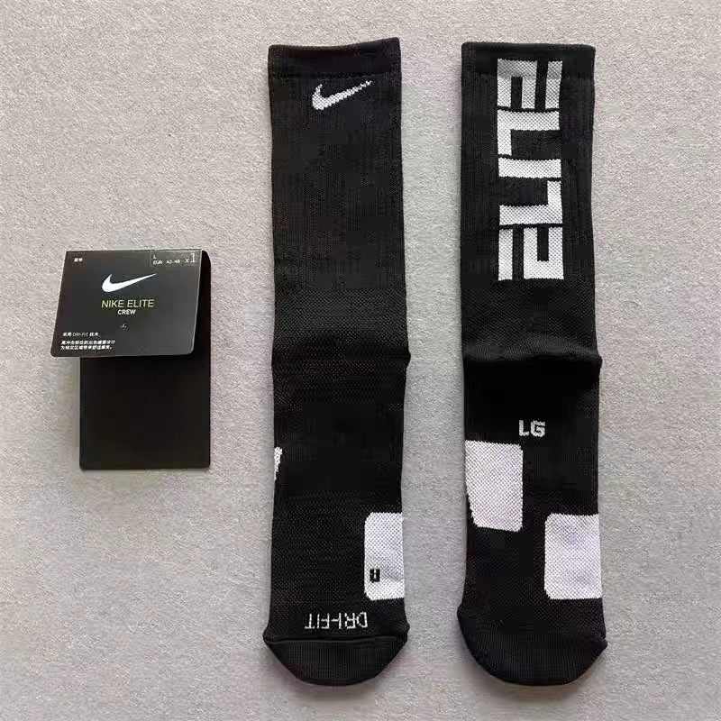 nike耐克新款男女运动袜子篮球足球印花纯棉袜训练休闲袜中高筒袜