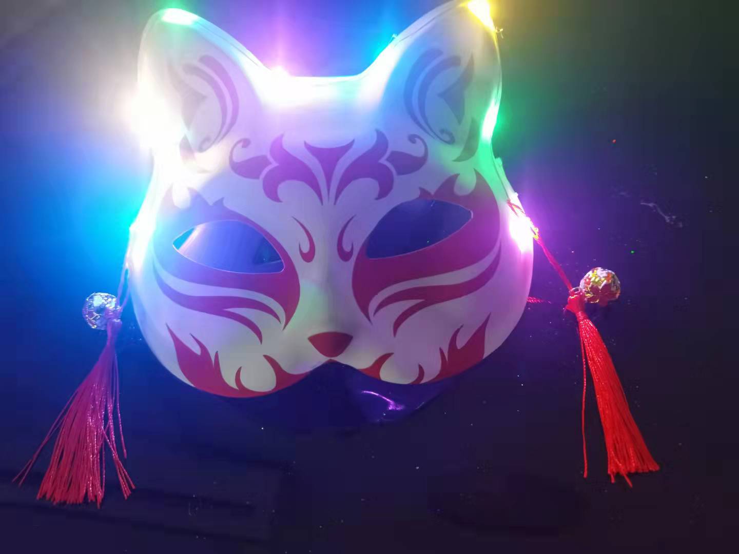 狐狸面具猫脸面具网红同款圣诞节面具全脸古风面具coplay面具厂家