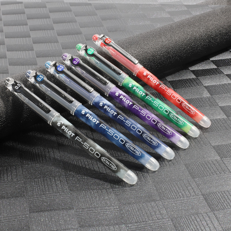 日本百乐pilot中性笔p500/p700考试专用水笔中考高考用黑蓝红