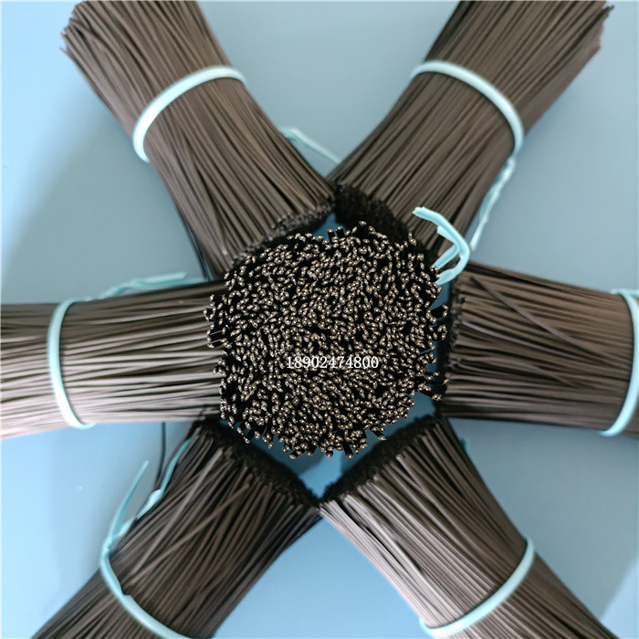 厂家直销pe铁芯扎带 包胶铁线 耳机扎带镀锌铁丝包塑铁线扎带