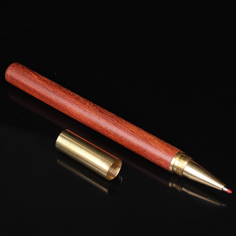 原创正宗天然海南花梨木笔高密老料精美手工民族风配饰